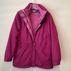 L.L. Bean Women’s Classic 3 in 1 Parka Older Version Zip In Fleece Liner